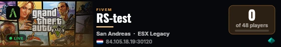 RS-test live status badge