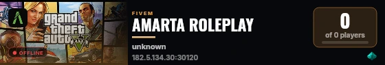 AMARTA ROLEPLAY live status badge