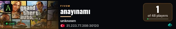 anayınamı live status badge