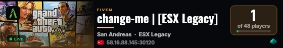 change-me | [ESX Legacy] live status badge