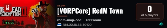 [VORPCore] RedM Town live status badge