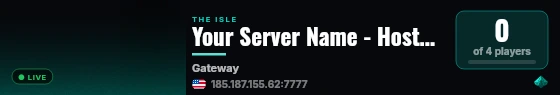 Your Server Name - Hosted by EUGameHost.com live status badge