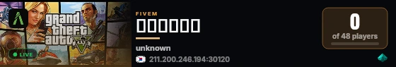 짭새모드서버 live status badge