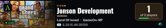 Jonson Development  live status badge