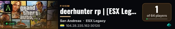 deerhunter rp | [ESX Legacy] live status badge