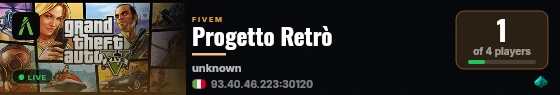 Progetto Retrò live status badge