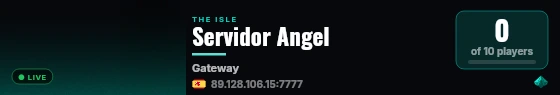 Servidor Angel live status badge