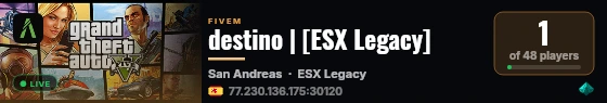 destino | [ESX Legacy] live status badge