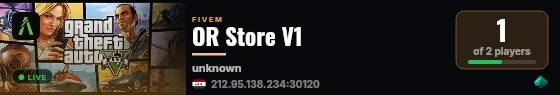 OR Store V1 live status badge