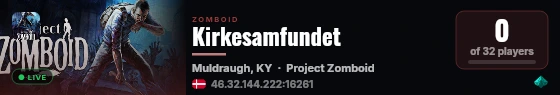 Kirkesamfundet live status badge
