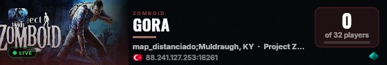 GORA live status badge