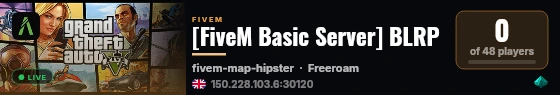 [FiveM Basic Server] BLRP live status badge
