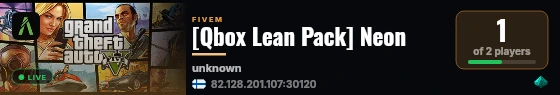 [Qbox Lean Pack] Neon live status badge