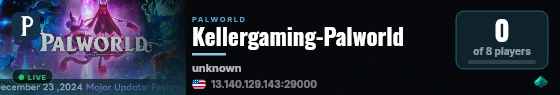 Kellergaming-Palworld live status badge