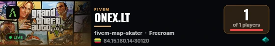 ONEX.LT live status badge