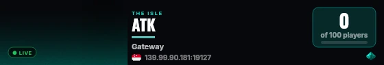 ATK live status badge