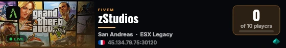 zStudios live status badge