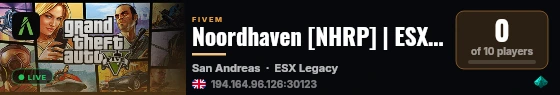 Noordhaven [NHRP] | ESX Legacy live status badge