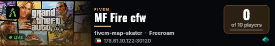 MF Fire cfw live status badge