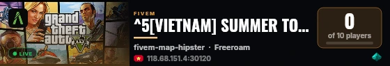 ^5[VIETNAM] SUMMER TOWN live status badge