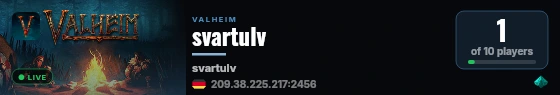 svartulv live status badge