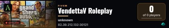 VendettaV Roleplay live status badge