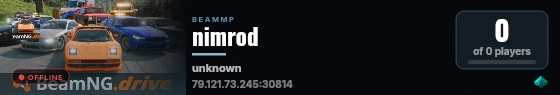 nimrod live status badge
