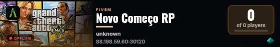 Novo Começo RP  live status badge