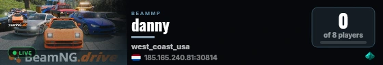 danny live status badge