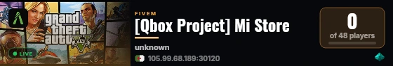 [Qbox Project] Mi Store live status badge
