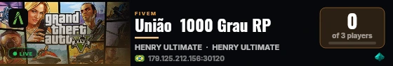 União  1000 Grau RP live status badge