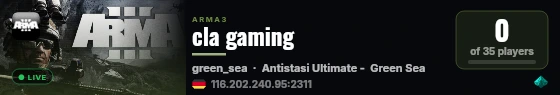 cla gaming live status badge