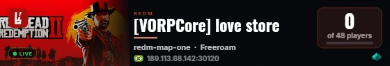 [VORPCore] love store live status badge