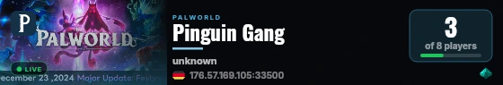 Pinguin Gang live status badge