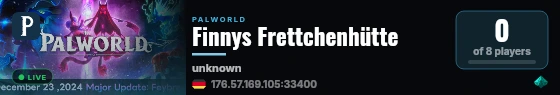 Finnys Frettchenhütte live status badge