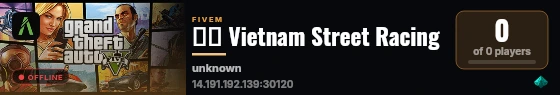 🇻🇳 Vietnam Street Racing live status badge