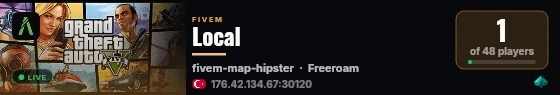 Local live status badge