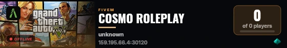 COSMO ROLEPLAY live status badge