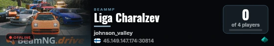 Liga Charalzev live status badge