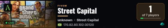 Street Capital live status badge