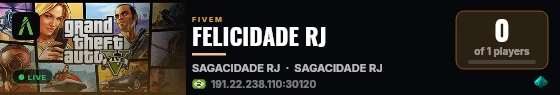 FELICIDADE RJ live status badge