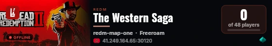 The Western Saga live status badge