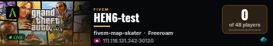 HEN6-test live status badge