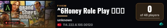 ^6Honey Role Play 测试服 live status badge
