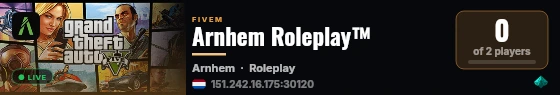 Arnhem Roleplay™ live status badge