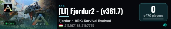 [LI] Fjordur2 - (v361.7) live status badge