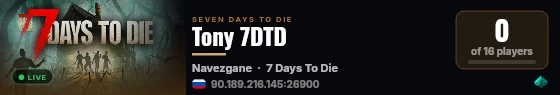 Tony 7DTD live status badge