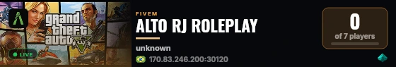 ALTO RJ ROLEPLAY live status badge