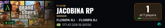 JACOBINA RP live status badge