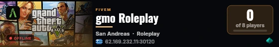 gmo Roleplay  live status badge
